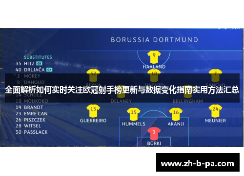 全面解析如何实时关注欧冠射手榜更新与数据变化指南实用方法汇总 全面解析如何实时关注欧冠射手榜更新与数据变化指南实用方法汇总